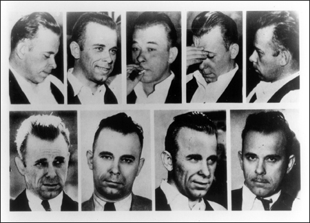 Many different faces of Dillinger.