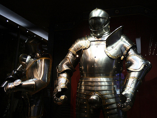 King Henry VIII’s armour, Tower of London. Photo by flowcomm CC BY 2.0