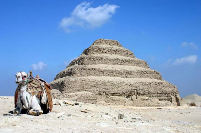 Saqqara pyramid of Djoser in Egypt photo by Charles J Sharp CC BY-SA 3.0