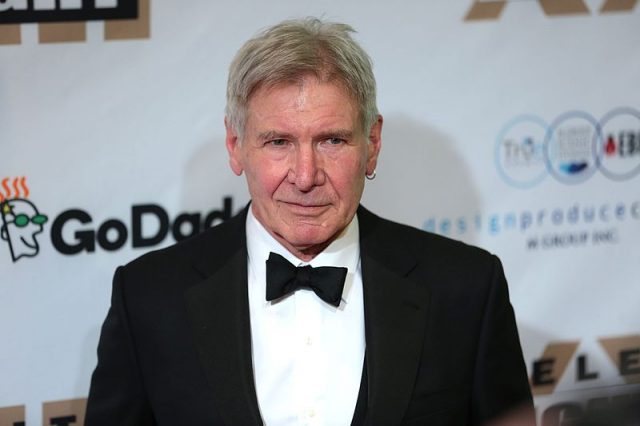 Harrison Ford in a tuxedo. Photo by Gage Skidmore CC BY-SA 2.0