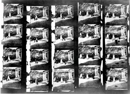 Original 20 frames taken at Roundhay, 1888. National Science Museum, London, 1931 (Courtesy of NMPFT, Bradford).