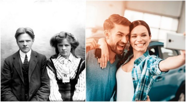 From the early days of posing for a formal photograph, to modern everyday selfies.
