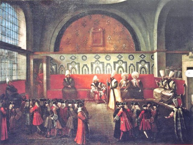 Reception of the children of Marquis de Bonnac by the Ottoman Sultan.