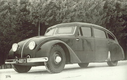 Tatra T77 early prototype, 1934.