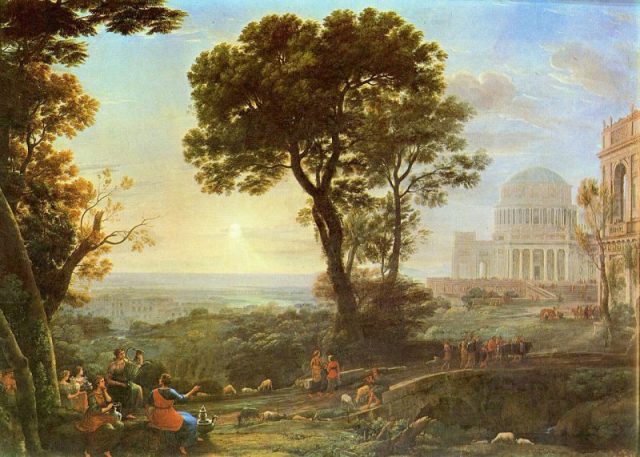View of Delphi with Sacrificial Procession by Claude Lorrain.