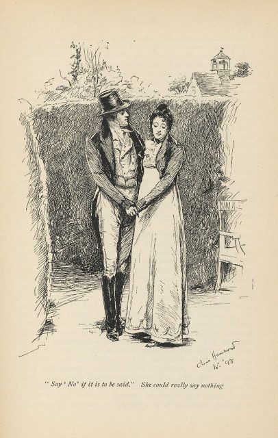 1898 illustration of Mr. Knightley and Emma Woodhouse, Volume III chapter XIII