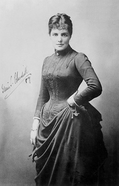Jennie Spencer-Churchill photographed in 1889
