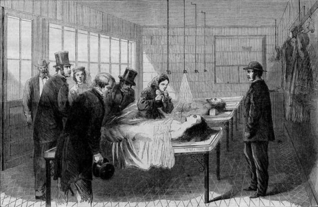 The first morgue in New York City opened in 1866 at Bellevue Hospital
