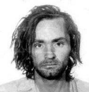 Charles Milles Manson booking photo for San Quentin State Prison, California (CII 966 856), 1971