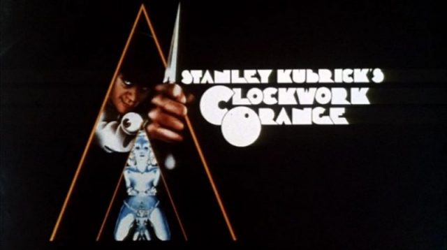 Poster of A Clockwork Orange taken from the original trailer.
