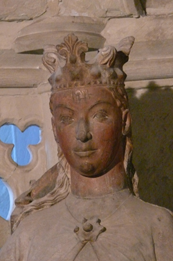 Detail from a Gothic statue in Magdeburg Cathedral assumed to represent Edith. Photo by Acoma CC BY 3.0
