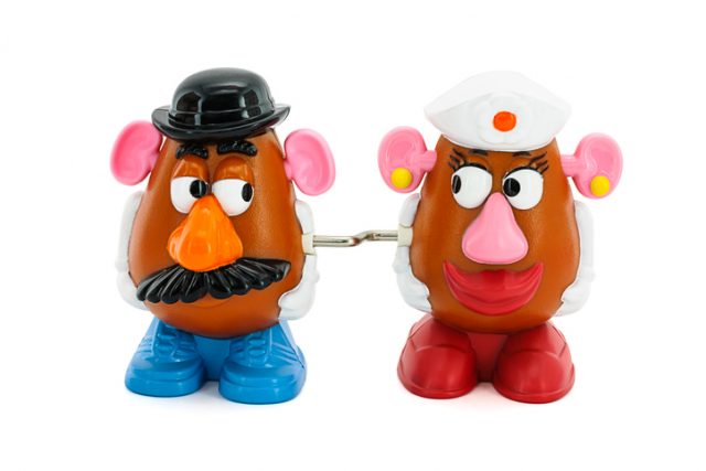 Bangkok, Thailand – June 28, 2014 : Potato Head toy character from Toy Story movie sold as part of McDonalds HappyMeal.