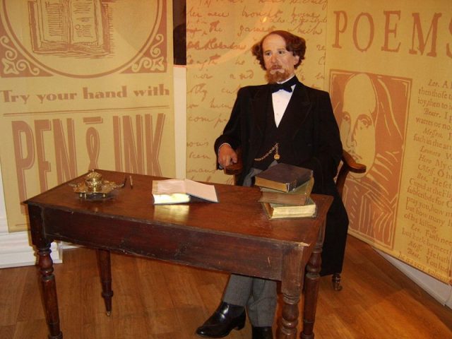 Charles Dickens at Madame Tussauds wax museum