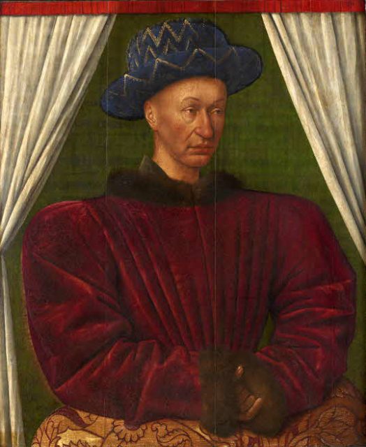 Charles VII by Jean Fouquet, 1445-1450