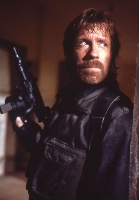 Norris on the set of the film The Delta Force (1986). Photo by Yoni S.Hamenahem CC BY SA 3.0