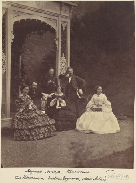 Group portrait by Franz Antoine, dated 1850s-60s.