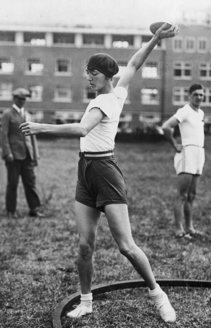 Halina Konopacka in 1928 Summer Olympics in Amsterdam