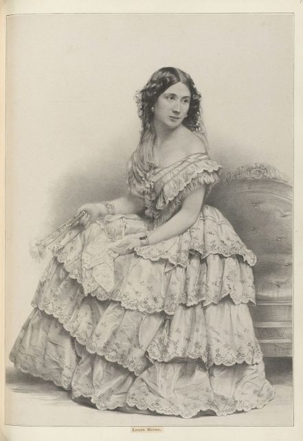 British actress Laura Keene (1826-1873) as Florence Trenchard (from Our American Cousin). TS 939.5.3, Harvard Theatre Collection, Houghton Library, Harvard University