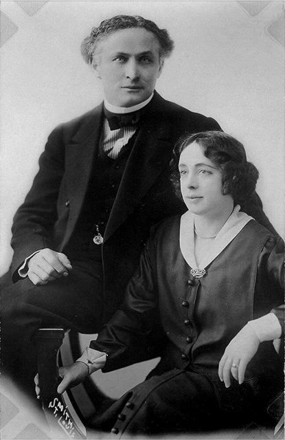 Houdini and his wife Bess