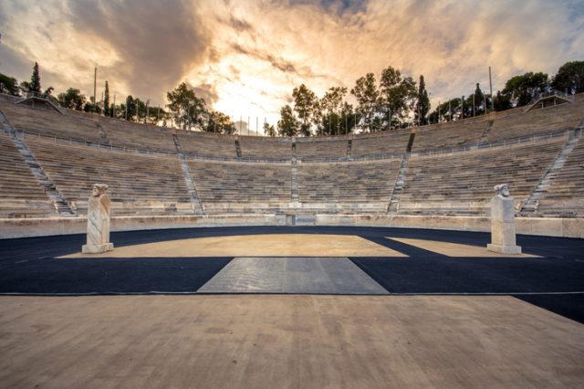 Panathenaic stadium in Athens, Greece, also known as Kalimarmaro which means good marble stone