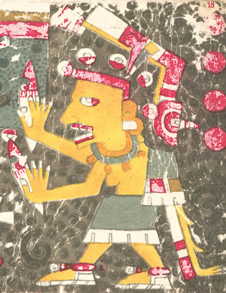 Mictecacihuatl (or Mictlancihuatl) the skeletal Aztec goddess of death