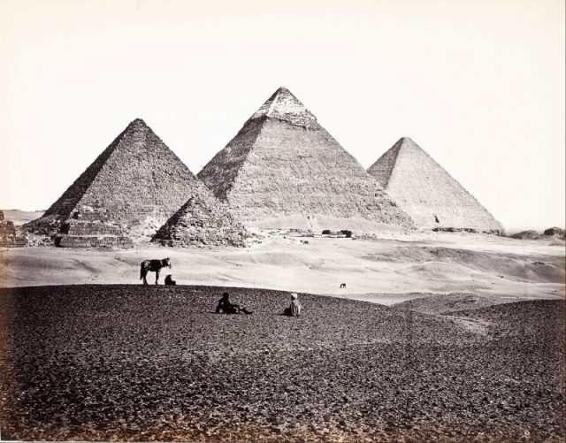 Pyramids of El-Geezeh (From The Southwest) by Francis Frith, circa 1862.