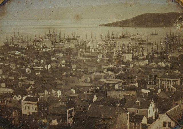 San Francisco harbor, 1850 or 1851.