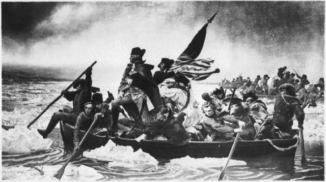 Washington Crossing the Delaware (1849–1850), original painting by Emanuel Leutze