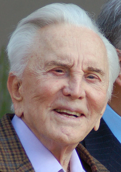 Kirk Douglas in 2011. Photo by Angela George CC BY-SA 3.0
