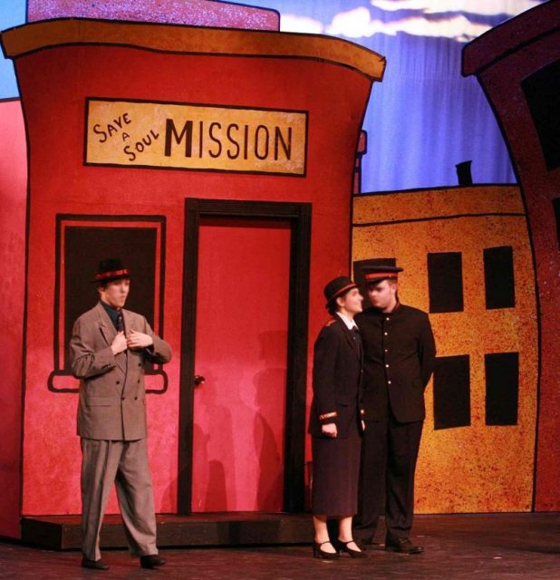 A high school production of Guys and Dolls.