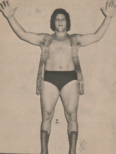 André the Giant in the early 1970s