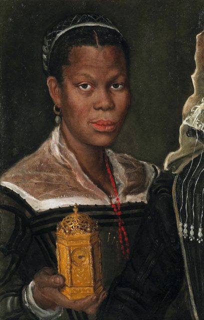 Portrait of an African Slave Woman, probably painted by Annibale Carracci in the 1580s
