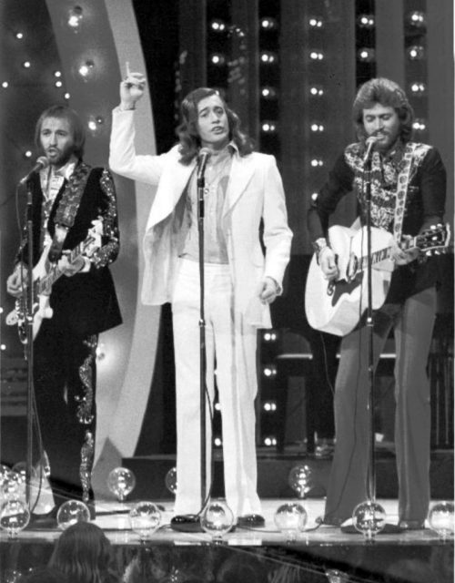 The Bee Gees performing at The Midnight Special in 1973