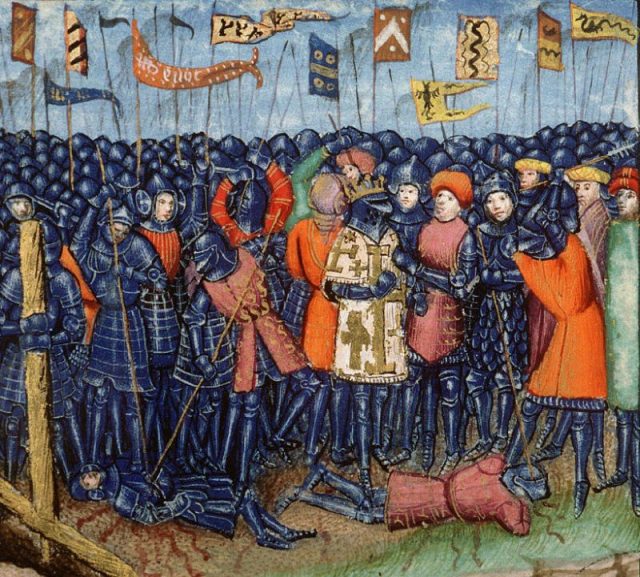 Battle of Hattin. Illustration from Estoire d’Eracles