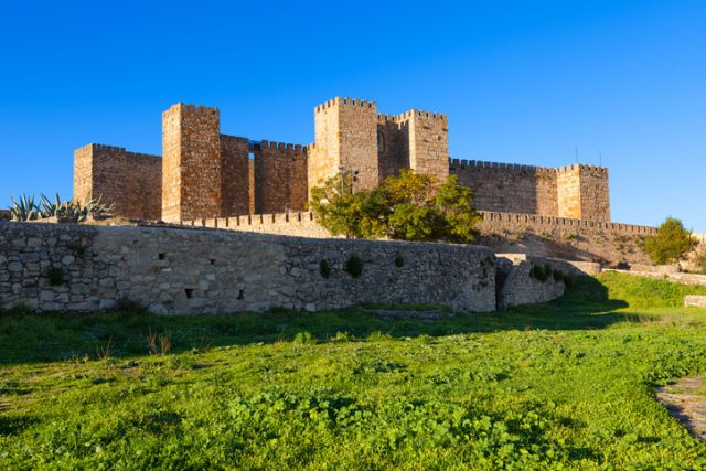 Trujillo, Spain – November 5, 2014: Castle of Trujillo, a medieval village in the province of Caceres, Spain