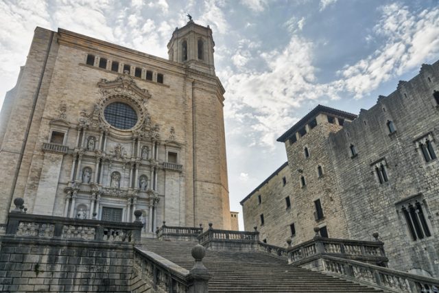 Girona, Catalonia, Spain – the cathedral in Gothic style