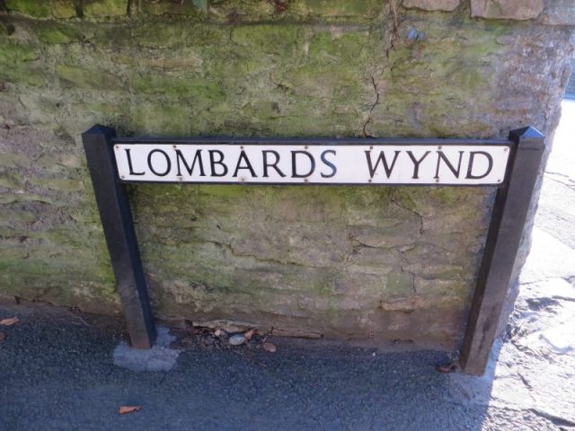 Lombards Wynd, part of the Drummer Boy walking trail
