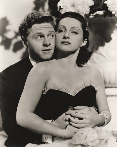 Mickey Rooney & Diana Lewis in the film Andy Hardy Meets Debutante (1940)