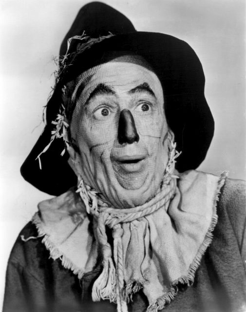 Ray Bolger as the Scarecrow, ‘The Wizard of Oz’ (1939)