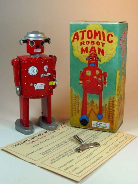 Replica atomic robot man