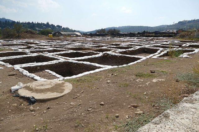 Motza archaeological excavation