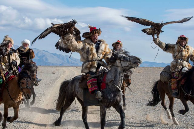 Mongolian eagle hunters