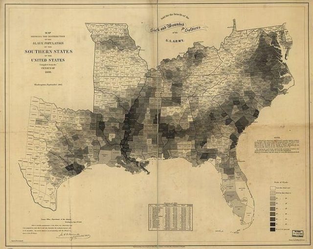 lincoln slavery map