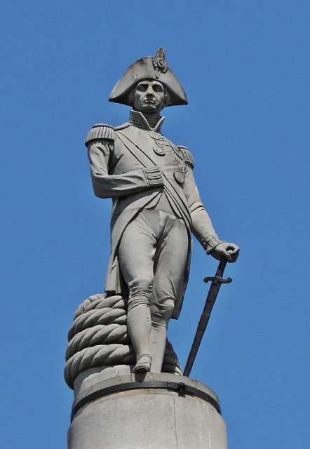 Nelson’s Column was erected in 1843