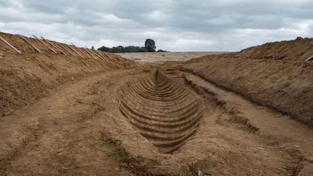 The Dig recreated the Sutton Hoo burial site. Credit: Netflix