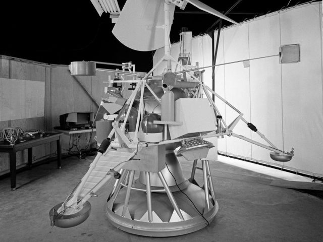 This 1964 photograph shows a Centaur upper-stage rocket before being mated to an Atlas booster. A similar Centaur was used during the launch of Surveyor 2 two years later. Credit: NASA