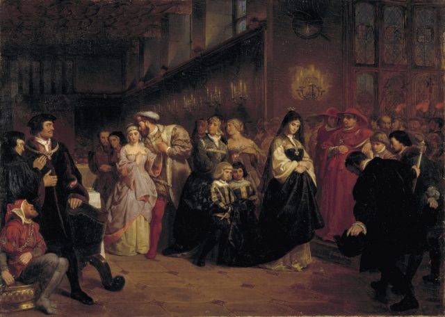 The Courtship of Anne Boleyn, 1846. Artist Emanuel Gottlieb Leutze.