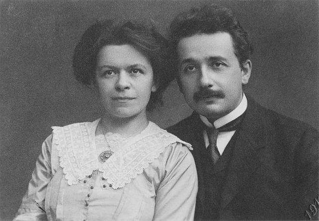 Photograph of Mileva Marić and Albert Einstein