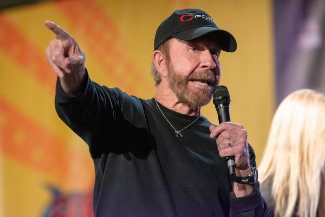 Chuck Norris at German Comic Con, 2018. (Photo Credit: Markus Wissmann/ Shutterstock)