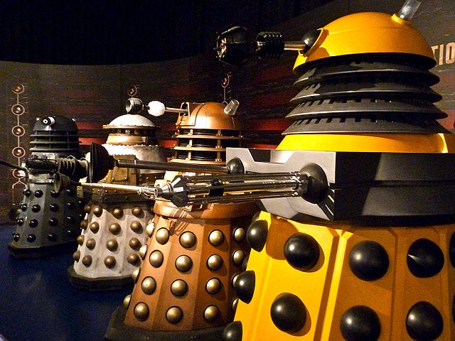 Four Daleks from Doctor Who